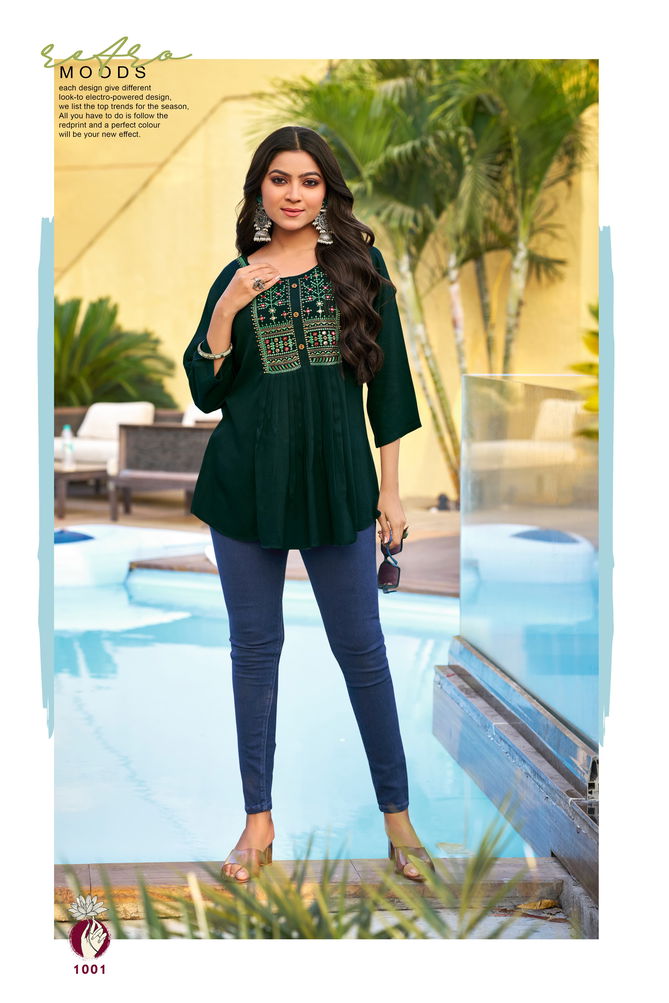 Sana Vol 4 By Tips Tops Rayon Short Ladies Top Suppliers In India